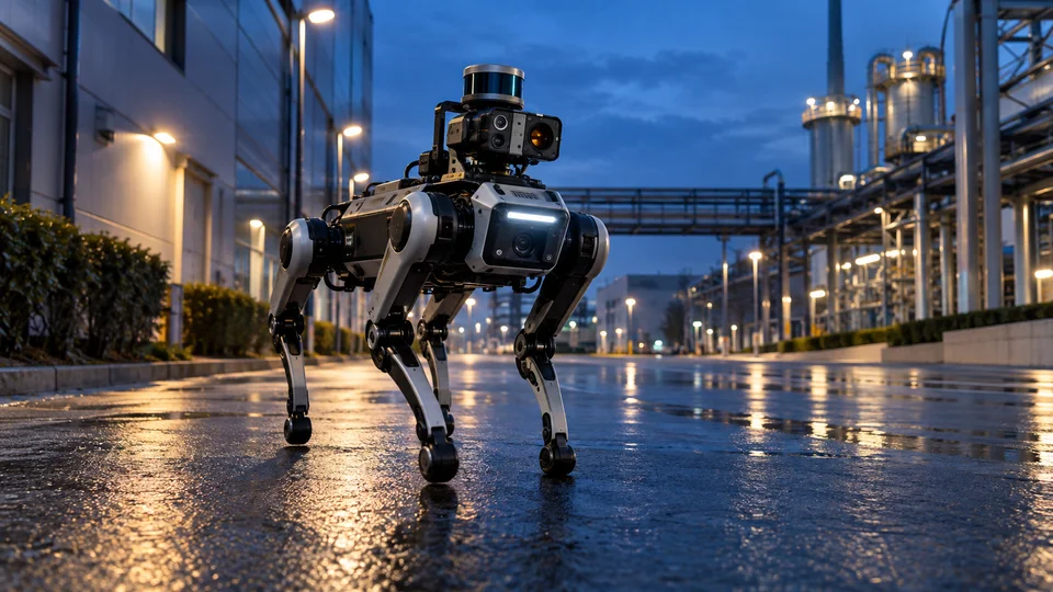 KI-Visualisierung eines beispielhaften Robotikeinsatzes