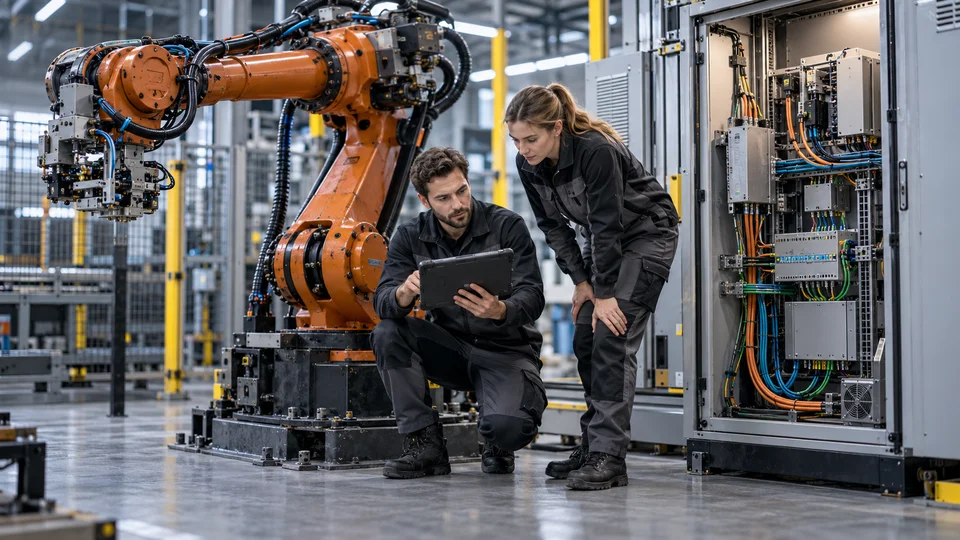 KI-Visualisierung eines beispielhaften Robotikeinsatzes